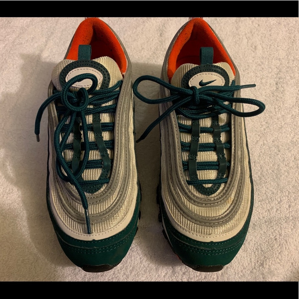 Nike Air Max 97 Miami Dolphins size 5y
